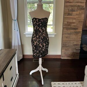 Beautiful & Sexy Black Sequined Mini Dress From Va Va Voom-Size L🌹